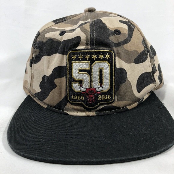 nobrand Other - Chicago Bulls 50th Anniversary Snapback Hat 2016 AT&T Stadium Giveaway NBA Camo